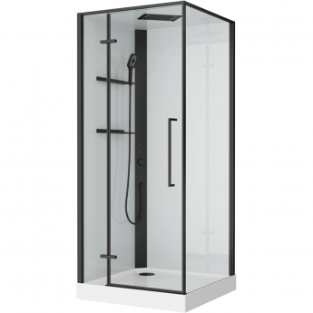 Душевая кабина BELBAGNO UNO UNO-CAB-A-1-90-C-NERO-Bi-TOP-L 90x90x212,5 см L