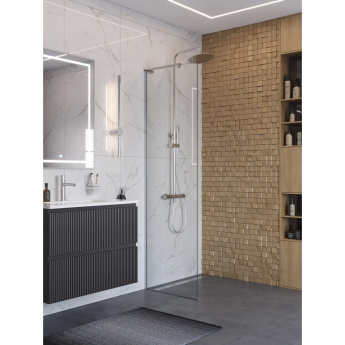 Душевая перегородка BELBAGNO UNO-L-1-TB-60-C-Cr 600x2000 мм хром Душевая перегородка BELBAGNO UNO-L-1-TB-60-C-Cr 600x2000 мм хром