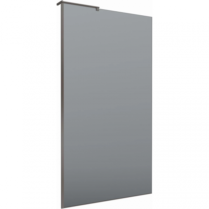 Душевая перегородка BELBAGNO UNO 110 см, профиль оружейная сталь матовый, стекло графитовое UNO-L-1-TB-110-GR-GM