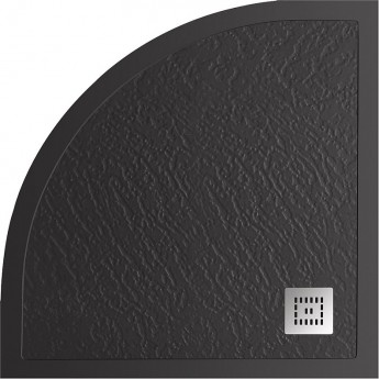 Душевой поддон из литьевого мрамора 90x90 см BELBAGNO TRAY-MR-UNO-R-90-550-35-NERO Душевой поддон из литьевого мрамора 90x90 см BELBAGNO TRAY-MR-UNO-R-90-550-35-NERO