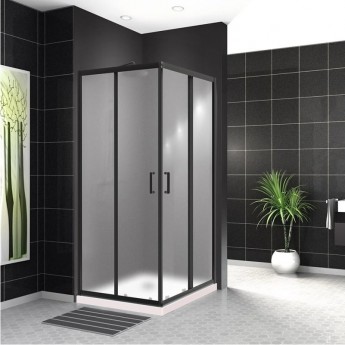 Душевой уголок 90x90 см BELBAGNO UNO-195-A-2-90-P-NERO Душевой уголок 90x90 см BELBAGNO UNO-195-A-2-90-P-NERO