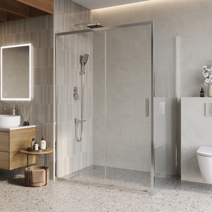 Душевой уголок BELBAGNO LUCE-AH-1-140/100-C-Cr Душевой уголок BELBAGNO LUCE-AH-1-140/100-C-Cr