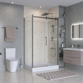 Душевой уголок BELBAGNO MARINO-2-AH-1-110/80-C-GM Душевой уголок BELBAGNO MARINO-2-AH-1-110/80-C-GM