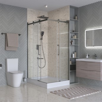 Душевой уголок BELBAGNO MARINO-2-AH-2-120/90-C-GM Душевой уголок BELBAGNO MARINO-2-AH-2-120/90-C-GM