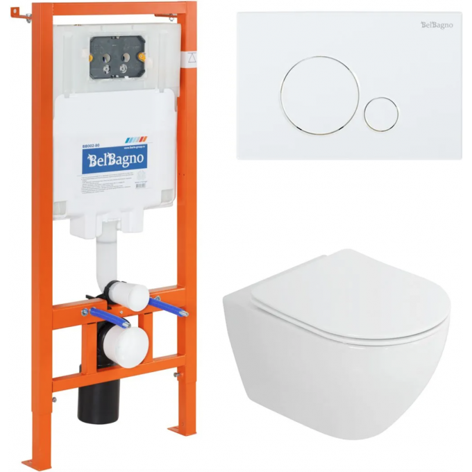 Комплект 4 в 1 BELBAGNO CZR-6601-TH-TOR/CZR2316SC/BB002-80/BB014-SR-BIANCO