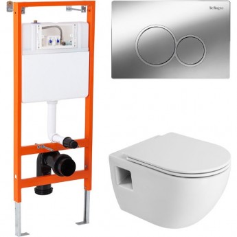 Комплект 4в1 унитаз, инсталляция, кнопка смыва, крышка-сиденье BELBAGNO Комплект 4в1 унитаз, инсталляция, кнопка смыва, крышка-сиденье BELBAGNO